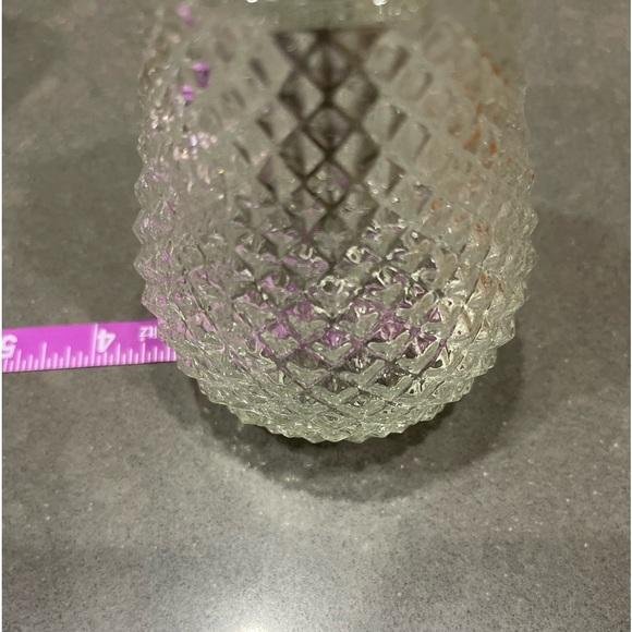 VINTAGE INDIANA GLASS CLEAR DIAMOND POINT 4 pc SET! Syrup, Sugar Salt & Pepper - Picture 4 of 14